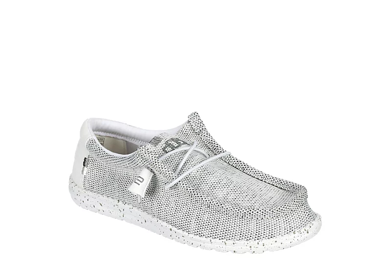 Heydude Mens Wally Slip On Sneaker - White 1 Heydude Mens Wally Slip On Sneaker - White