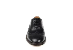 Thomas & Vine Mens Franklin Wingtip Oxford - Black -Best Shoes Specialty Store US 01 530029 02