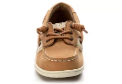 Sperry Girls Shoresider 3 Eye Boat Shoe - Tan 9 Sperry Girls Shoresider 3 Eye Boat Shoe - Tan -Best Shoes Specialty Store US 01 531329 02