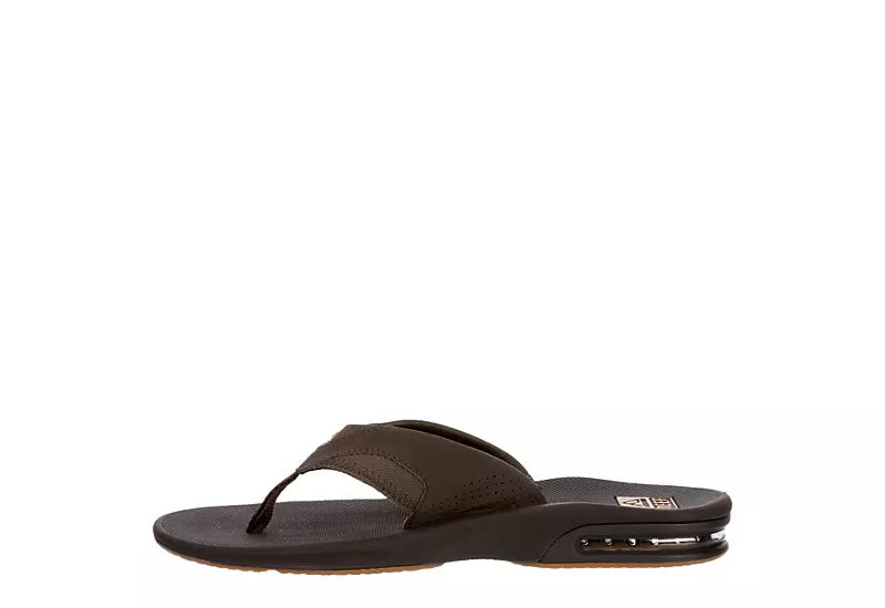 Reef Mens Fanning Flip Flop Sandal - Brown 4 Reef Mens Fanning Flip Flop Sandal - Brown - Image 4