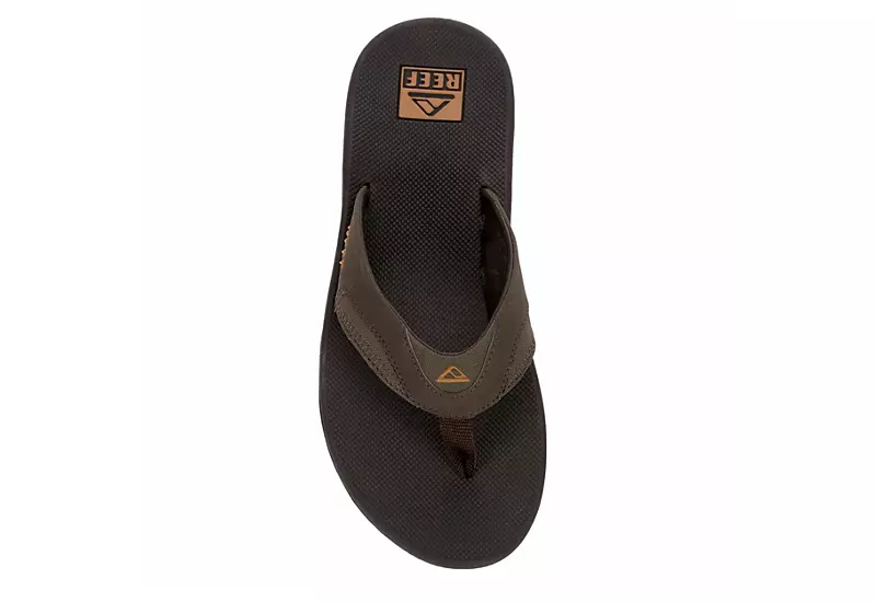 Reef Mens Fanning Flip Flop Sandal - Brown 6 Reef Mens Fanning Flip Flop Sandal - Brown - Image 6