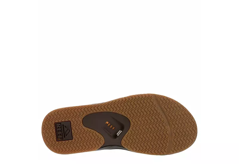 Reef Mens Fanning Flip Flop Sandal - Brown 7 Reef Mens Fanning Flip Flop Sandal - Brown - Image 7