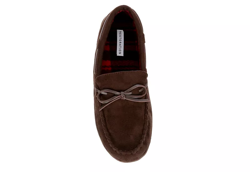 Restoration Mens Cabin Slipper - Dark Brown 6 Restoration Mens Cabin Slipper - Dark Brown - Image 6
