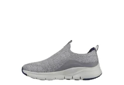 Skechers Mens Arch Fit Slip On - Grey -Best Shoes Specialty Store US 01 600472 02