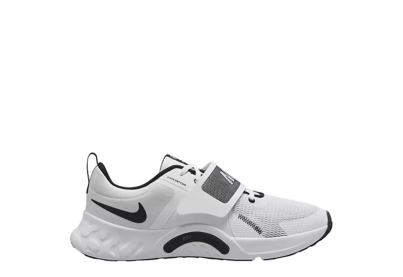 Nike Mens Renew Retaliation 4 Training Shoe - White 2 Nike Mens Renew Retaliation 4 Training Shoe - White - Image 2