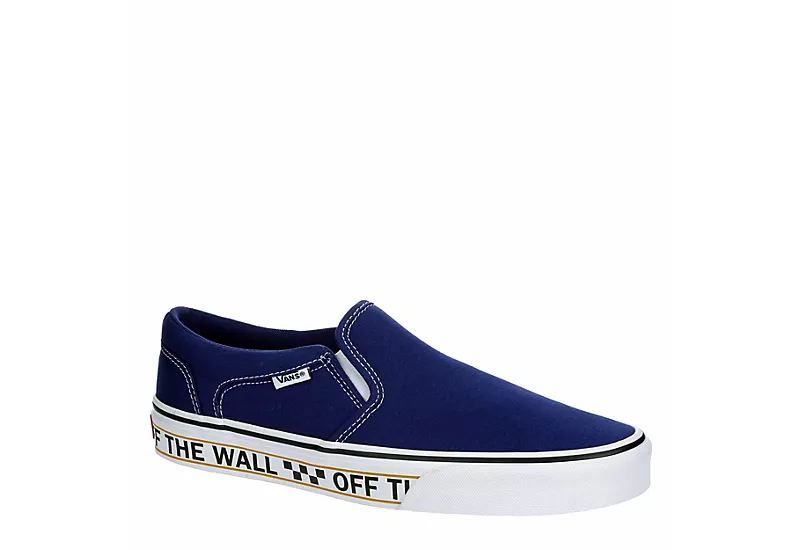 Vans Mens Asher Sneaker - Blue 1 Vans Mens Asher Sneaker - Blue
