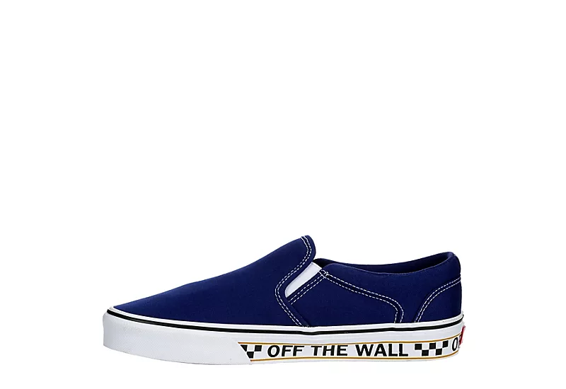 Vans Mens Asher Sneaker - Blue 4 Vans Mens Asher Sneaker - Blue - Image 4