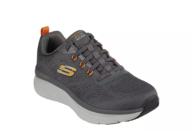 Skechers Mens Dlux Walker Commuter - Dark Grey 1 Skechers Mens Dlux Walker Commuter - Dark Grey