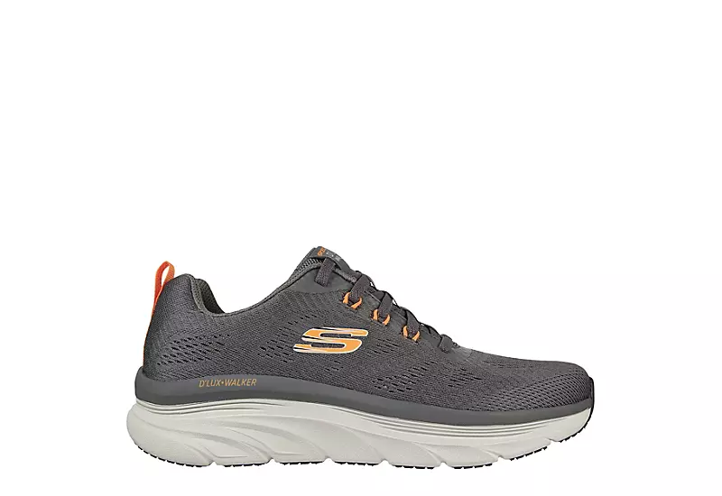 Skechers Mens Dlux Walker Commuter - Dark Grey 2 Skechers Mens Dlux Walker Commuter - Dark Grey - Image 2