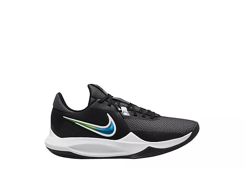 Nike Mens Precision 6 Basketball Shoe - Black 2 Nike Mens Precision 6 Basketball Shoe - Black - Image 2