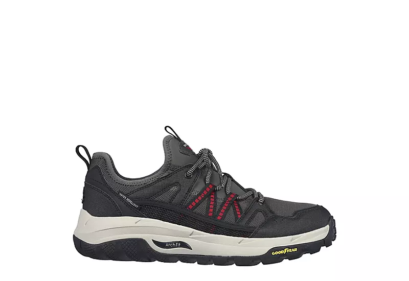 Skechers Mens Arch Fit Skip Tracer - Black 2 Skechers Mens Arch Fit Skip Tracer - Black - Image 2