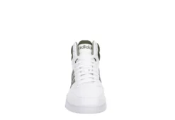 Adidas Mens Hoops 3.0 Mid Sneaker - White 9 Adidas Mens Hoops 3.0 Mid Sneaker - White -Best Shoes Specialty Store US 01 601152 02