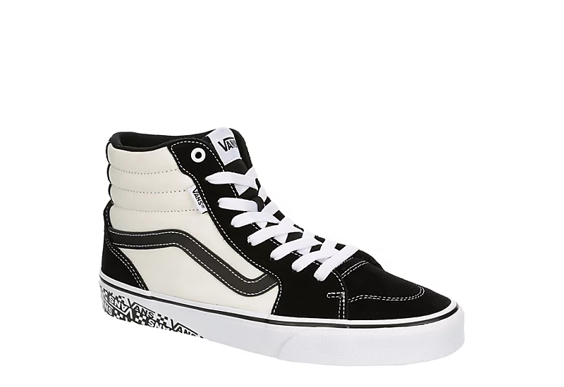 Vans Mens Filmore High Top Sneaker - White 1 Vans Mens Filmore High Top Sneaker - White