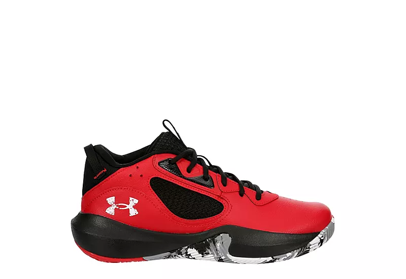 Under Armour Mens Lockdown 6 Basketball Shoe - Red 2 Under Armour Mens Lockdown 6 Basketball Shoe - Red - Image 2