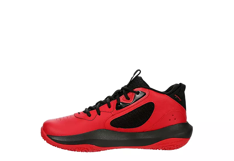Under Armour Mens Lockdown 6 Basketball Shoe - Red 4 Under Armour Mens Lockdown 6 Basketball Shoe - Red - Image 4