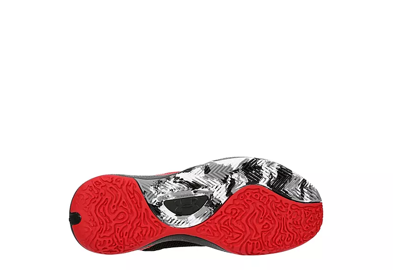 Under Armour Mens Lockdown 6 Basketball Shoe - Red 7 Under Armour Mens Lockdown 6 Basketball Shoe - Red - Image 7