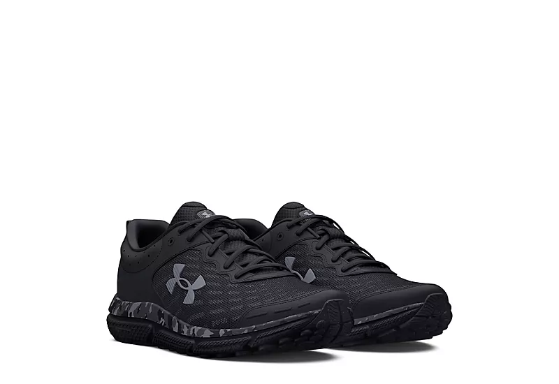 Under Armour Mens Charged Assert 10 Running Shoe - Black 1 Under Armour Mens Charged Assert 10 Running Shoe - Black