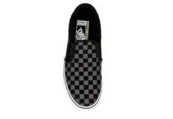 Vans Mens Asher Deluxe Slip On Sneaker - Black 12 Vans Mens Asher Deluxe Slip On Sneaker - Black -Best Shoes Specialty Store US 01 630178 05