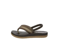 West Harris Boys Infant Lil Cove Flip Flop Sandal - Brown -Best Shoes Specialty Store US 01 702212 03