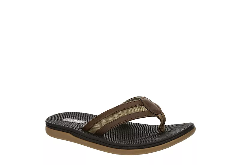 West Harris Boys Cove Flip Flop Sandal - Brown 1 West Harris Boys Cove Flip Flop Sandal - Brown