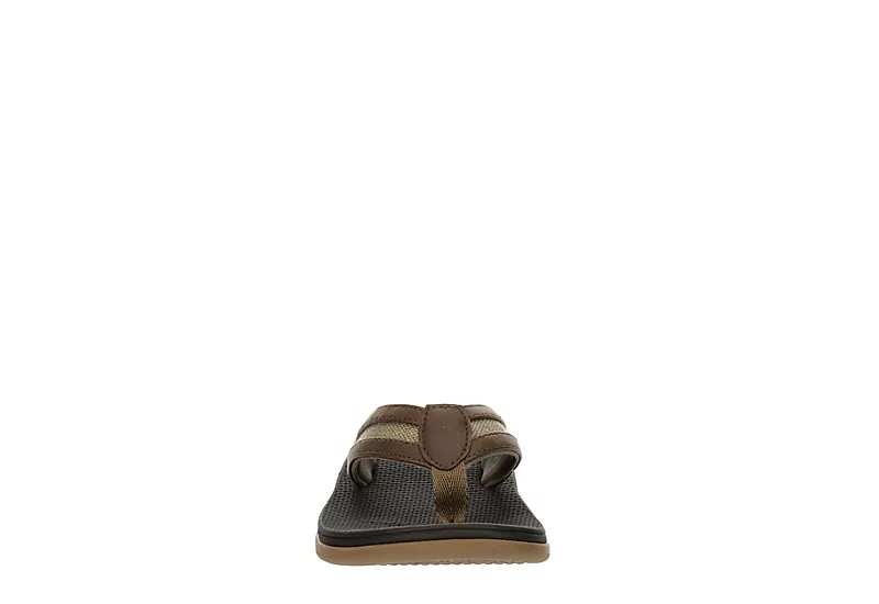West Harris Boys Cove Flip Flop Sandal - Brown 3 West Harris Boys Cove Flip Flop Sandal - Brown - Image 3
