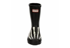 Hunter Boots Llc Boys Infant First Classic Skeleton Print Rain Boot - Black -Best Shoes Specialty Store US 01 702388 02