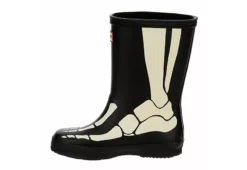 Hunter Boots Llc Boys Infant First Classic Skeleton Print Rain Boot - Black -Best Shoes Specialty Store US 01 702388 03