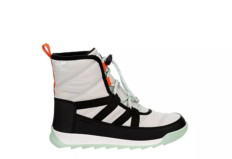 Sorel Girls Whitney Ii Short Lace Wp Snow Boot - Grey 2 Sorel Girls Whitney Ii Short Lace Wp Snow Boot - Grey - Image 2