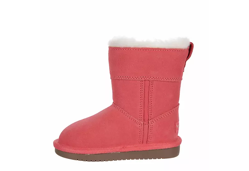 Koolaburra By Ugg Girls Infant Aribel Short Fur Boot - Pink 4 Koolaburra By Ugg Girls Infant Aribel Short Fur Boot - Pink - Image 4