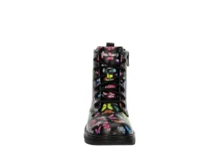 Skechers Girls Gravlen Combat Boot - Black -Best Shoes Specialty Store US 01 702463 02