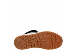 Skechers Girls Uno Cozy On Air Sneaker - Black -Best Shoes Specialty Store US 01 702467 06