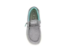 Heydude Boys Wally Youth Slip On Sneaker - Grey -Best Shoes Specialty Store US 01 702473 05