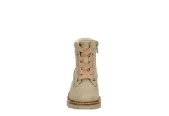 Cupcake Couture Girls Infant Lil Lexi Lace-up Boot - Beige 9 Cupcake Couture Girls Infant Lil Lexi Lace-up Boot - Beige -Best Shoes Specialty Store US 01 702522 02