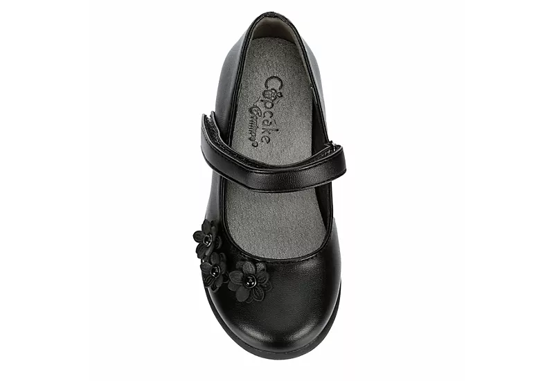 Cupcake Couture Girls Infant Lil Play Shoe Flat - Black 6 Cupcake Couture Girls Infant Lil Play Shoe Flat - Black - Image 6