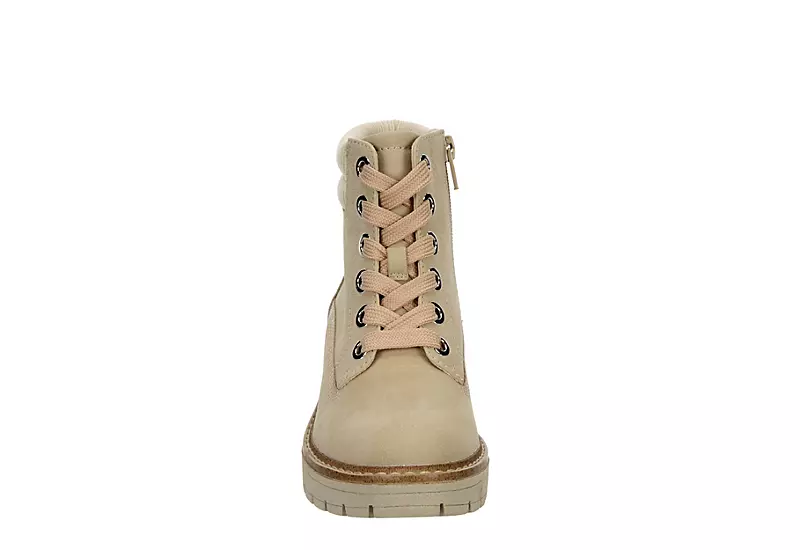 Cupcake Couture Girls Lexi Lace-up Boot - Beige 3 Cupcake Couture Girls Lexi Lace-up Boot - Beige - Image 3