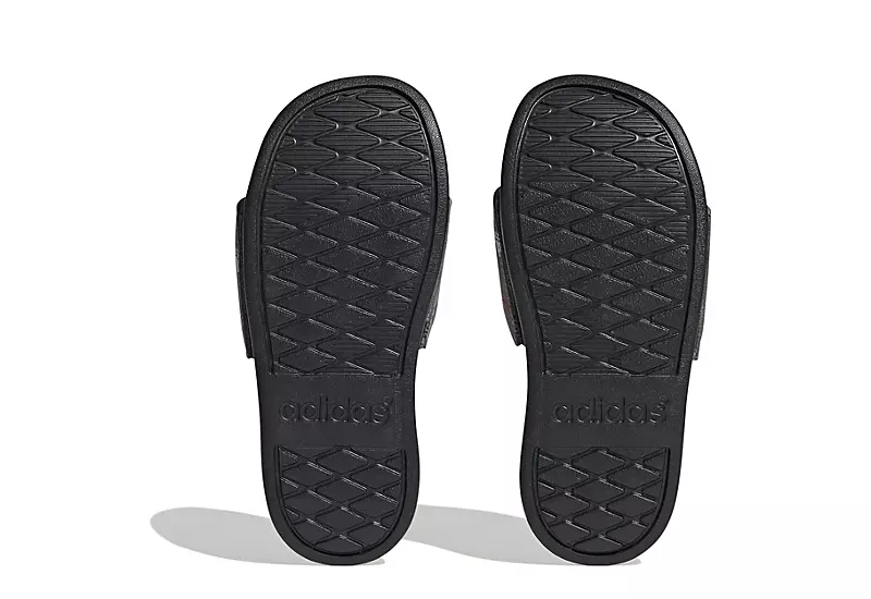 Adidas Boys Adilette Comfort Slide Sandal - Grey 5 Adidas Boys Adilette Comfort Slide Sandal - Grey - Image 5