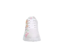 Skechers Girls Uno Lite Sneaker - White 9 Skechers Girls Uno Lite Sneaker - White -Best Shoes Specialty Store US 01 702811 02