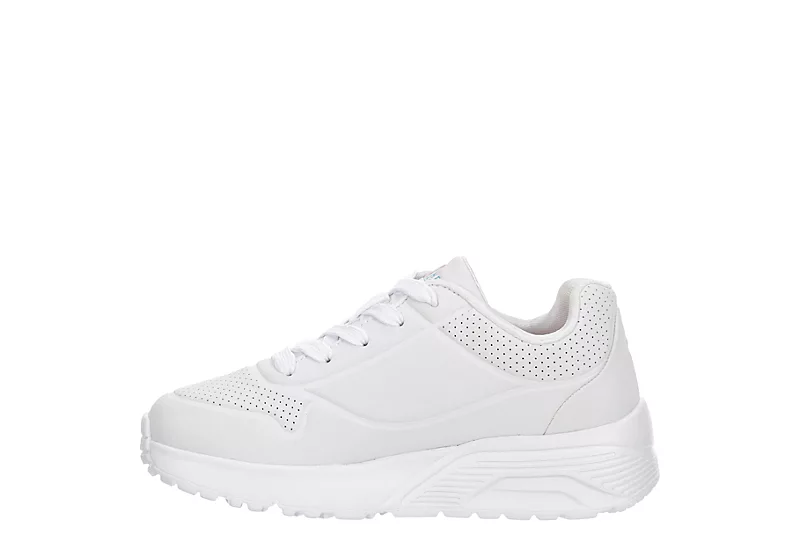 Skechers Girls Uno Lite Sneaker - White 4 Skechers Girls Uno Lite Sneaker - White - Image 4