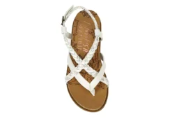 Blowfish Girls Foxtail-k Sandal - Off White -Best Shoes Specialty Store US 01 702823 05