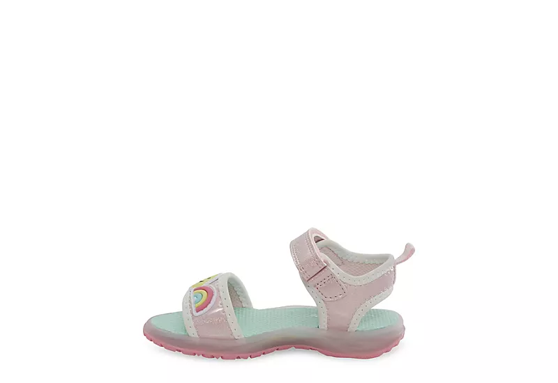 Carters Girls Infant Stellah Light Up Sandal - Pink 4 Carters Girls Infant Stellah Light Up Sandal - Pink - Image 4