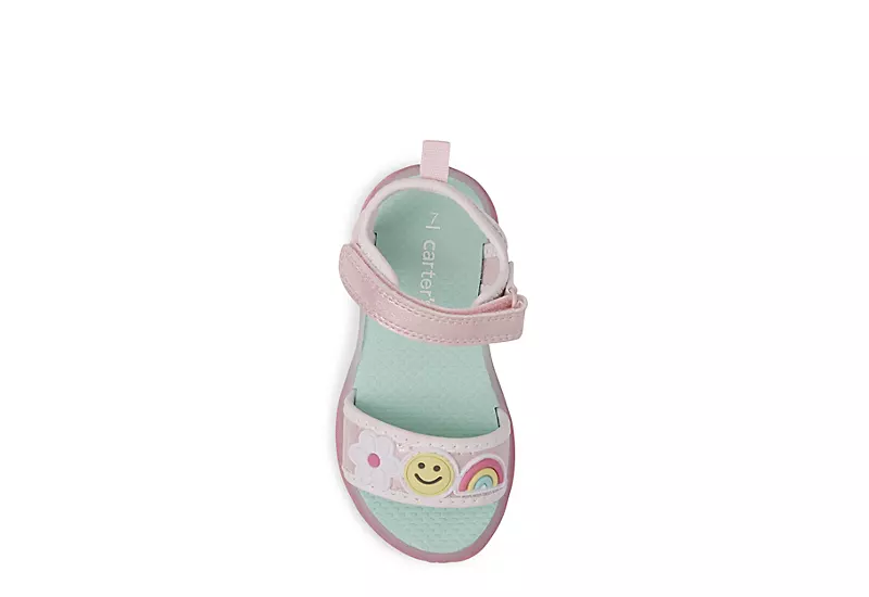 Carters Girls Infant Stellah Light Up Sandal - Pink 6 Carters Girls Infant Stellah Light Up Sandal - Pink - Image 6