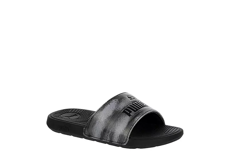 Puma Boys Cool Cat 2.0 Sport Slide Sandal - Black 1 Puma Boys Cool Cat 2.0 Sport Slide Sandal - Black