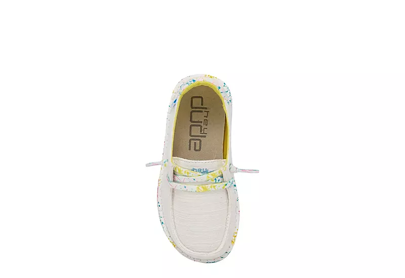 Heydude Girls Infant Wendy Toddler Slip On Sneaker - White 6 Heydude Girls Infant Wendy Toddler Slip On Sneaker - White - Image 6