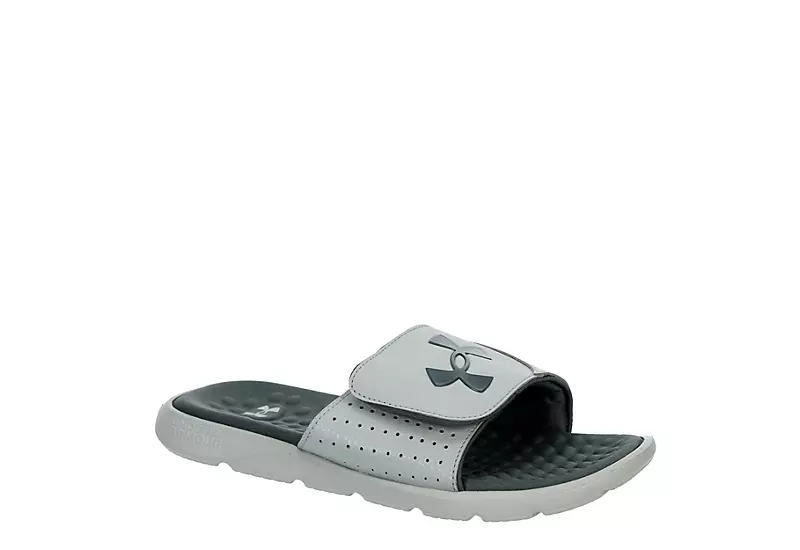 Under Armour Boys Ignite Pro Slide Sandal - Grey 1 Under Armour Boys Ignite Pro Slide Sandal - Grey