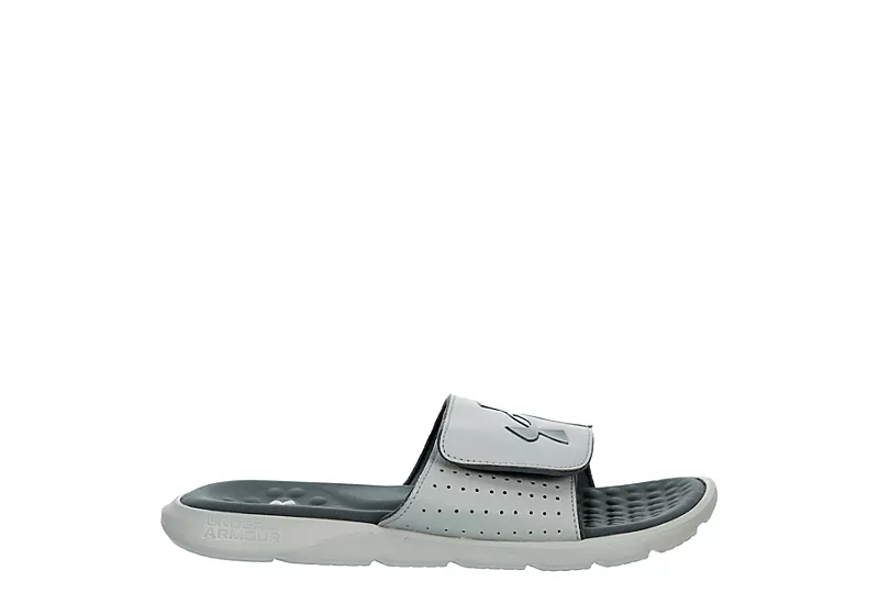 Under Armour Boys Ignite Pro Slide Sandal - Grey 2 Under Armour Boys Ignite Pro Slide Sandal - Grey - Image 2