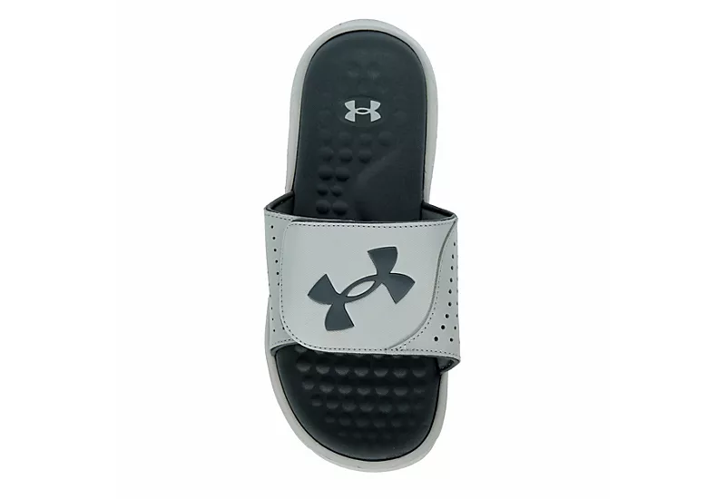 Under Armour Boys Ignite Pro Slide Sandal - Grey 6 Under Armour Boys Ignite Pro Slide Sandal - Grey - Image 6