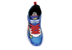 Skechers Boys Ryans World Sneaker - Blue -Best Shoes Specialty Store US 01 702930 05