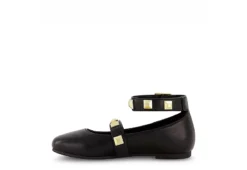 Marc Fisher Girls Tashi Buckle Dress Flat - Black -Best Shoes Specialty Store US 01 702956 03