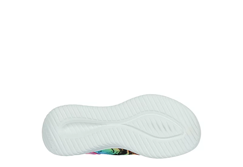Skechers Girls Ultra Flex Slip-in Slip On Sneaker - Black 7 Skechers Girls Ultra Flex Slip-in Slip On Sneaker - Black - Image 7