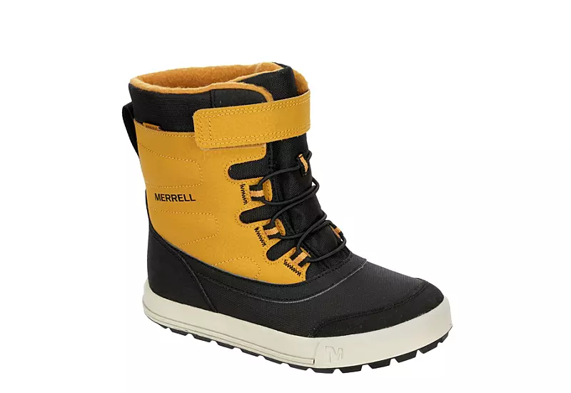 Merrell Boys Snow Storm Snow Boot - Tan 1 Merrell Boys Snow Storm Snow Boot - Tan